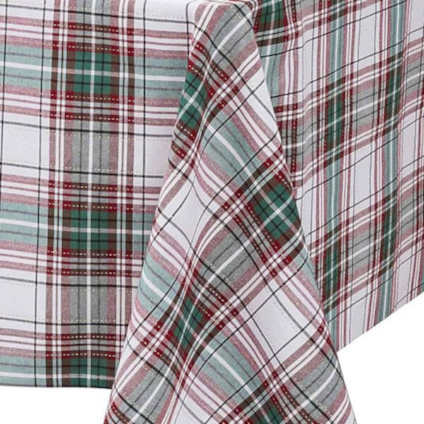 Avanti Holiday Plaid Tablecloth Avanti