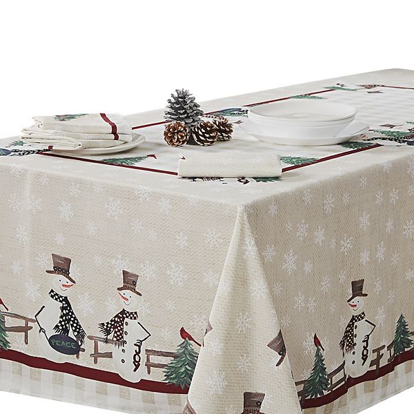 Avanti Country Snowman Tablecloth Avanti