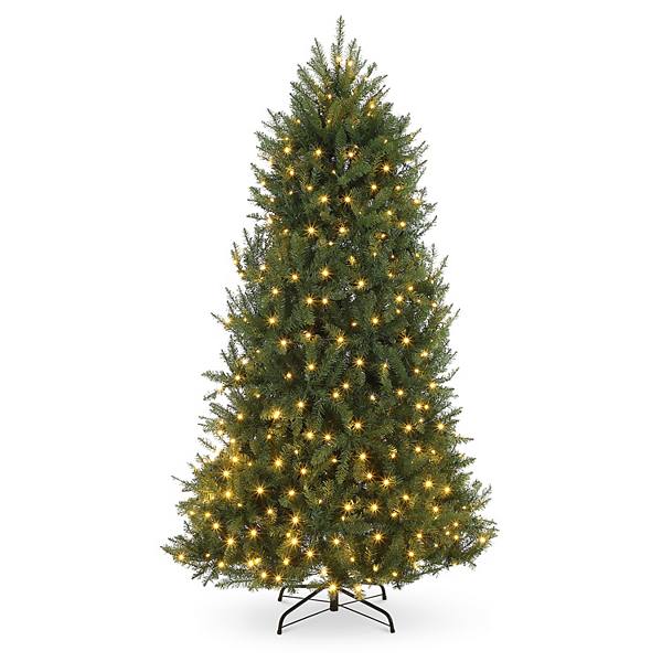 Pre-Lit Artificial Christmas Tree with Warm White Lights GARVEE