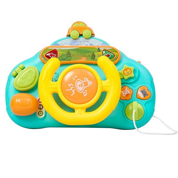 Childlike Behavior Baby Steering Wheel Toy, Interactive Educational Baby Car Seat CHILDLIKE BEHAVIOR