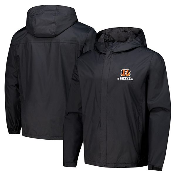 Мужская Повседневная куртка Dunbrooke Черная Cincinnati Bengals Tropic Waterproof Packable Hoodie Dunbrooke