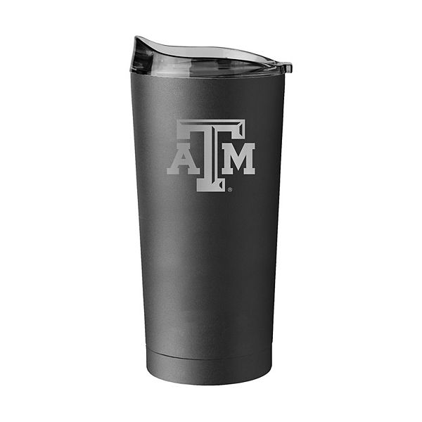 Texas A&M Aggies 20oz. Black Powder Coat Tumbler Logo Brand