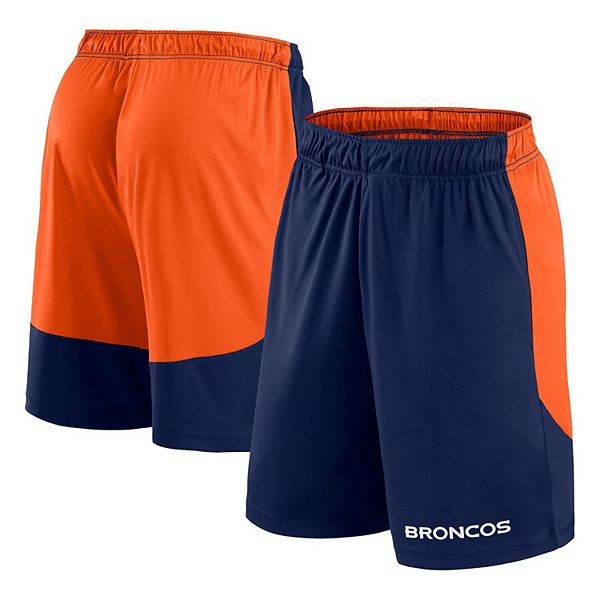 Мужские Спортивные шорты Fanatics Navy/Orange Denver Broncos Fanatics