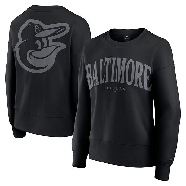 Женское черное худи Fanatics с длинным рукавом Baltimore Orioles Elements Flow Fanatics