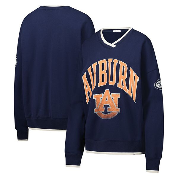 Женская Футболка 47 Brand Auburn Tigers Clubhouse Daze Eighties V-образный Пуловер 47 Brand