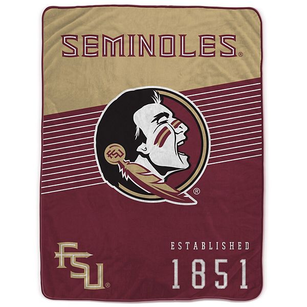 Pegasus Florida State Seminoles 60” x 80” Helmet Stripes Blanket Pegasus