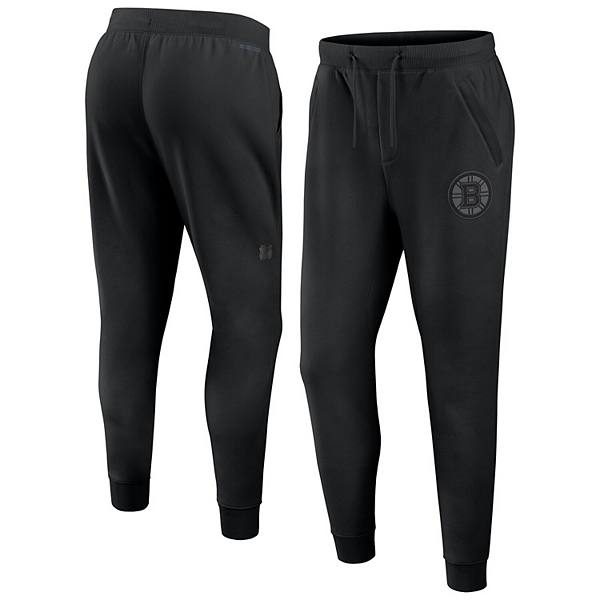 Мужские Повседневные брюки Fanatics Черные Boston Bruins Authentic Pro Road Fleece Sweatpants Fanatics