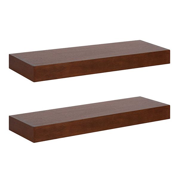 Havlock 24", 2 Piece Wood Floating Shelves Kate and Laurel Home