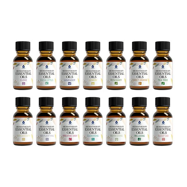 Pursonic 14 pack aromatherapy essential oil gift set. Pursonic