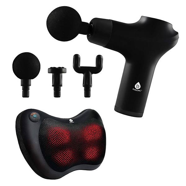 Ultimate Massage Therapy Bundle: 3-Speed Gun & Shiatsu Massager Pursonic