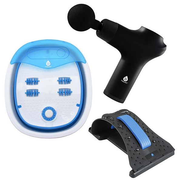 Head-to-Toe Relaxation Bundle: Massage Gun, Neck & Shoulder Stretcher, Foot Massager Pursonic