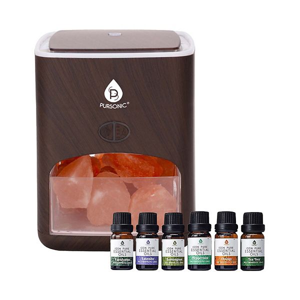 Tranquil Mist Bundle: 3-in-1 Salt Diffuser & Essential Oil Set Pursonic