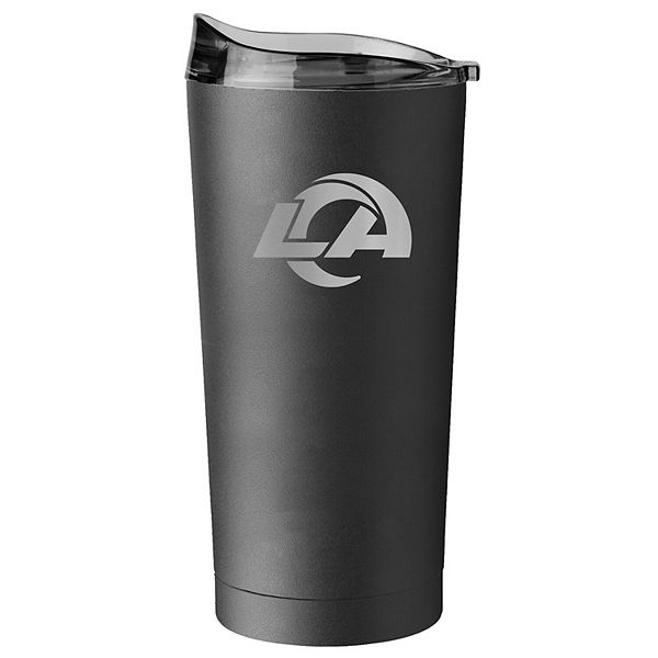 Los Angeles Rams 20oz. Black Powder Coat Tumbler Logo Brand