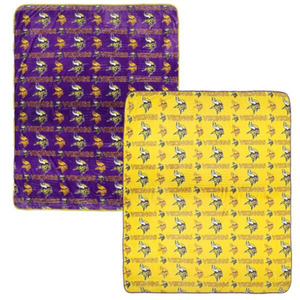 Pegasus Minnesota Vikings 60” x 70” Home & Away Two-Piece Blanket Set Pegasus