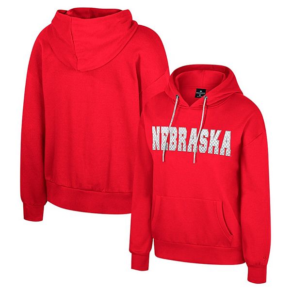 Женское худи с капюшоном и блестящими стразами Colosseum Nebraska Huskers Colosseum