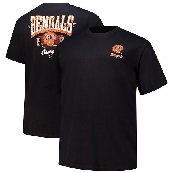 Мужская Футболка Fanatics Черная Cincinnati Bengals Ретро Логотип Fanatics