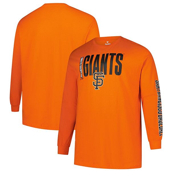 Мужская Футболка Profile Two-Hit Orange San Francisco Giants Profile