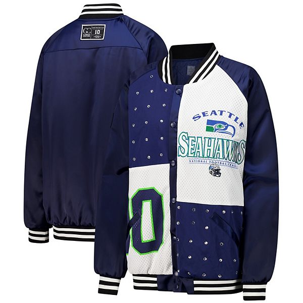 Женская толстовка с полной застёжкой и стразами из коллекции Gameday Couture Seattle Seahawks Gameday Couture