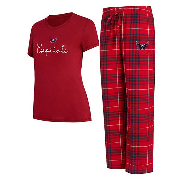 Women's Concepts Sport Washington Capitals Vector T-Shirt & Pants Sleep Set Unbranded