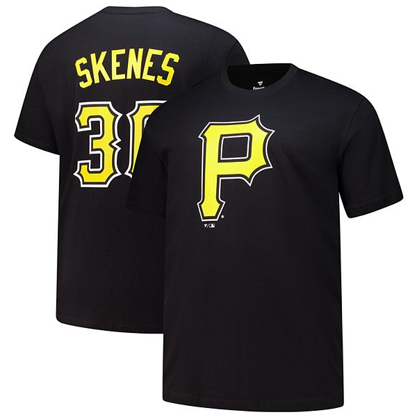 Мужская Футболка Profile Paul Skenes Черная Pittsburgh Pirates Big & Tall Profile