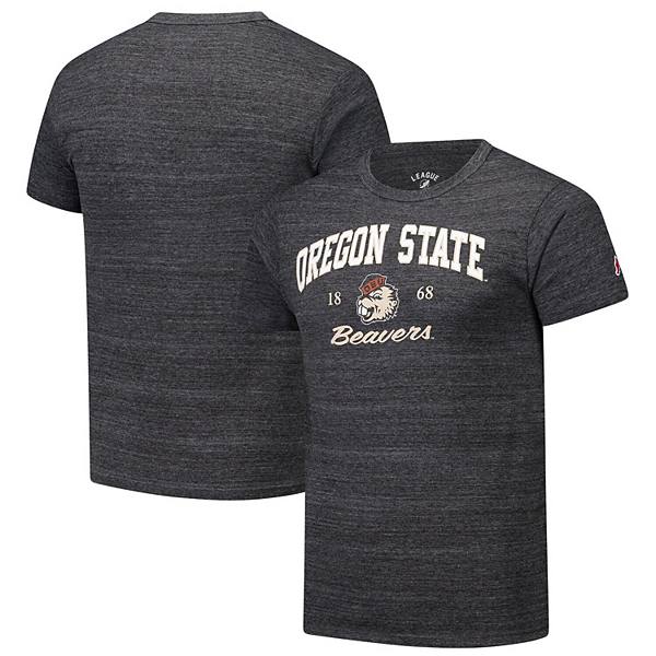 Мужская трикотажная трибленд футболка League Collegiate Wear Oregon State Beavers с графическим дизайном League Collegiate Wear