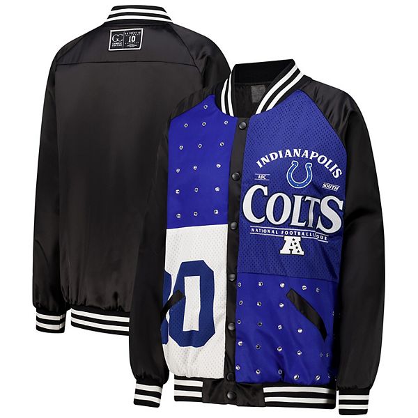 Женская oversize-бомбер Hot Shot Gameday Couture с блестками Indianapolis Colts Gameday Couture