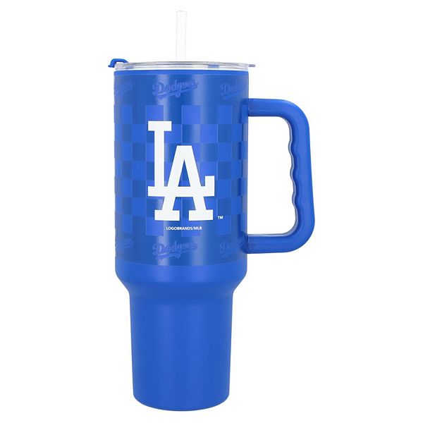 Los Angeles Dodgers 40oz Checkered Stainless Steel Tumbler Logo Brand