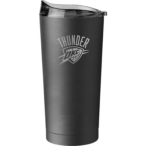 Oklahoma City Thunder 20oz. Black Powder Coat Tumbler Logo Brand