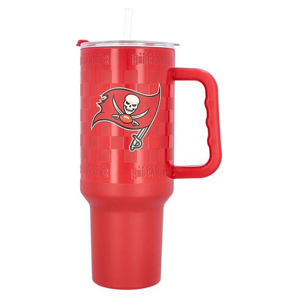 Tampa Bay Buccaneers 40oz Checkered Stainless Steel Tumbler Logo Brand