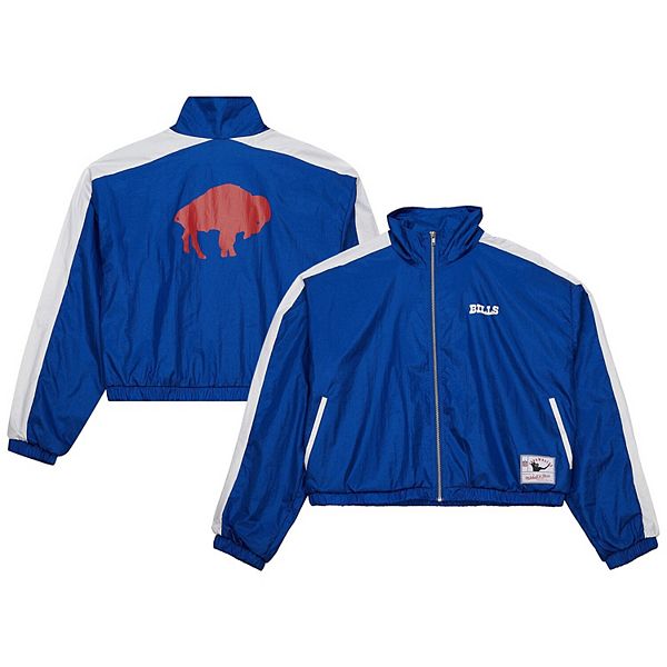 Женская нейлоновая куртка Mitchell & Ness Royal Buffalo Bills с короткой молнией Mitchell & Ness