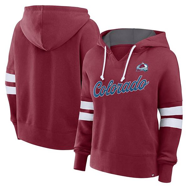 Женская Футболка Fanatics Бордовая Colorado Avalanche Seize Fleece Pullover Hoodie Fanatics