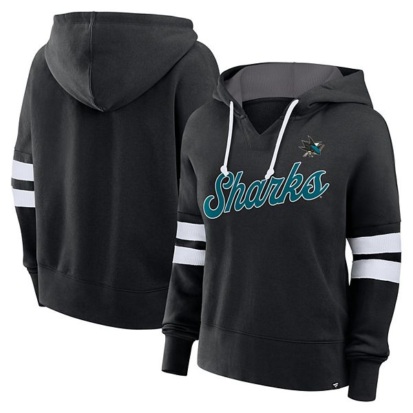 Женская Футболка Fanatics Черная San Jose Sharks Seize Fleece Fanatics