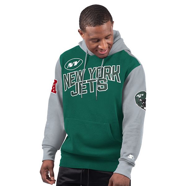 Мужская Футболка Starter Green New York Jets Extreme Pullover Hoodie Starter