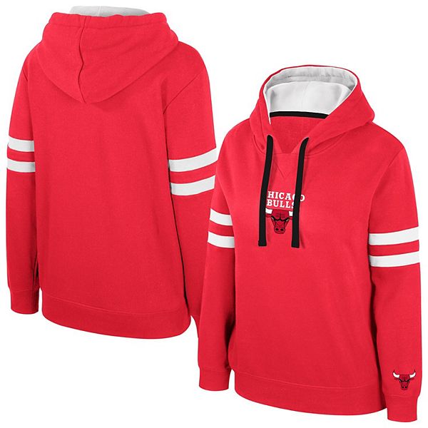 Женская Футболка Stadium Essentials Красная Chicago Bulls Road Game Pullover Hoodie Stadium Essentials