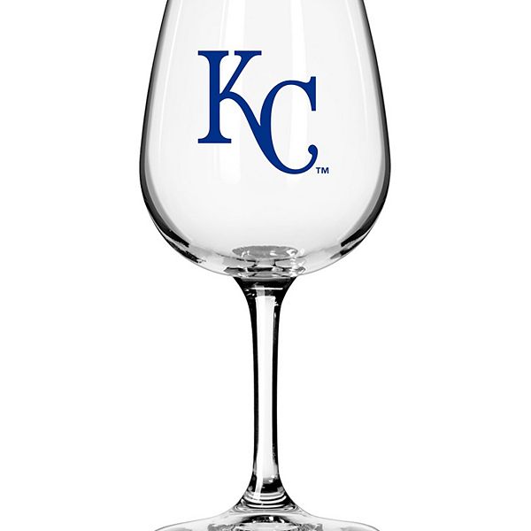 Kansas City Royals Logo 12oz. Stemmed Wine Glass Logo Brand