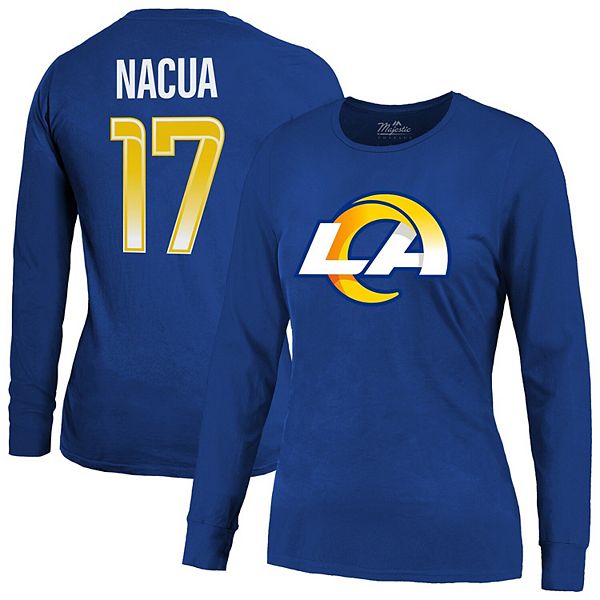 Женская Футболка Majestic Threads Puka Nacua Royal Los Angeles Rams Majestic Threads