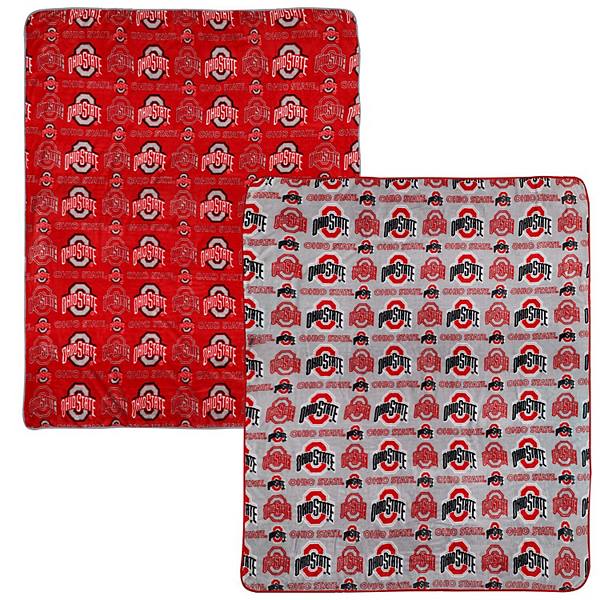 Pegasus Ohio State Buckeyes 60” x 70” Home & Away Two-Piece Blanket Set Pegasus