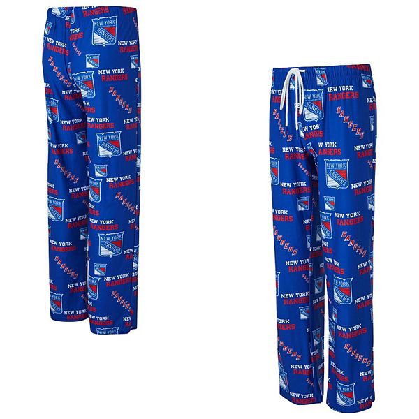 Женские Повседневные брюки Concepts Sport Blue New York Rangers Zest Allover Print Unbranded