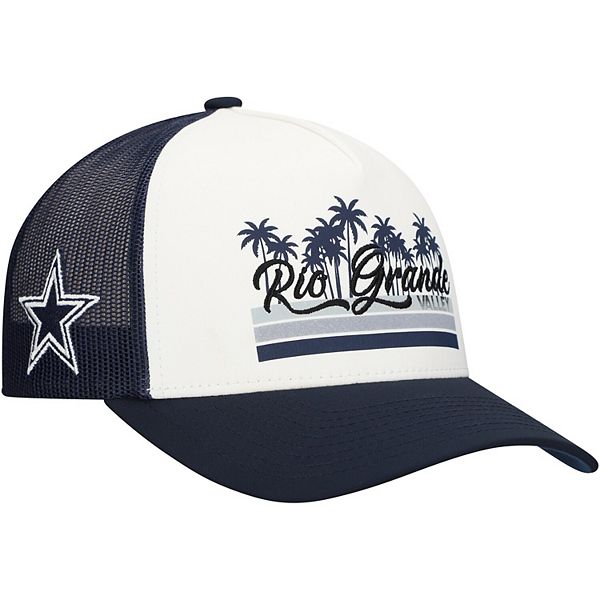 Мужская кепка-тракер Dallas Cowboys Rio Grande Snapback, бело-синяя, 97% полиэстер Hooey