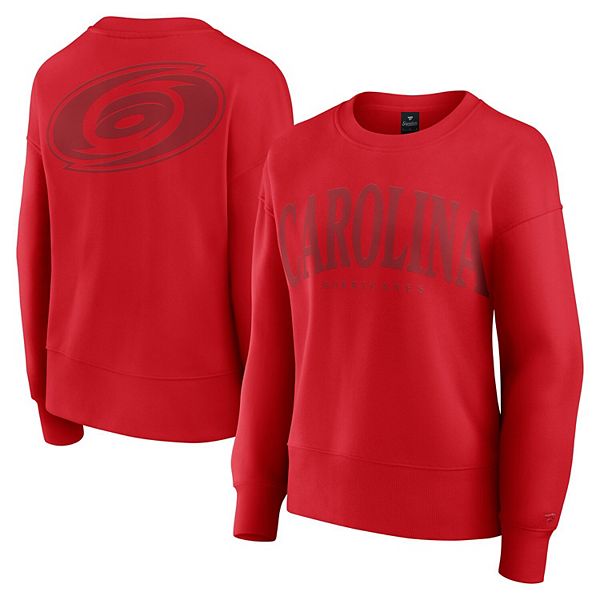 Женская Футболка Fanatics Красная Carolina Hurricanes Elements Flow Pullover Sweatshirt Fanatics