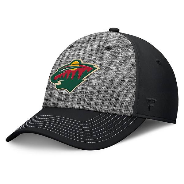 Кепка Fanatics Gray/Black Minnesota Wild Fundamental Top Shelf 2-Tone Flex Fanatics