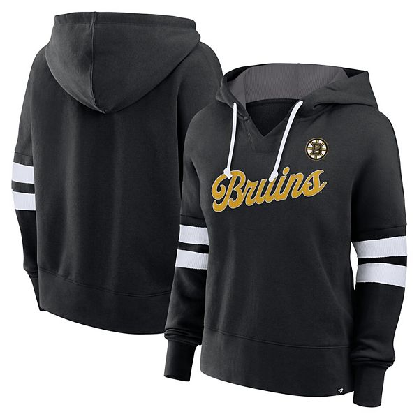 Женская Футболка Fanatics Черная Boston Bruins Seize Fleece Fanatics