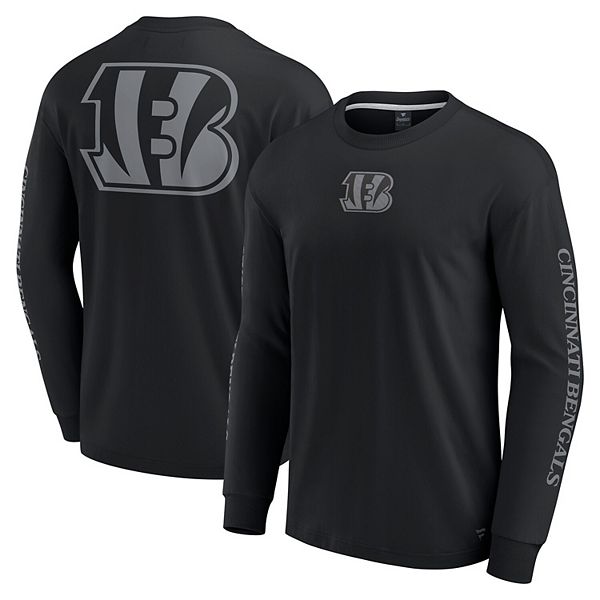 Унисекс Футболка Fanatics Черная Cincinnati Bengals Elements Strive Long Sleeve Fanatics