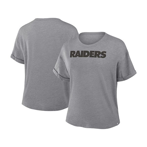 Женская Футболка Fanatics Heather Gray Las Vegas Raiders Tri-Blend Fanatics