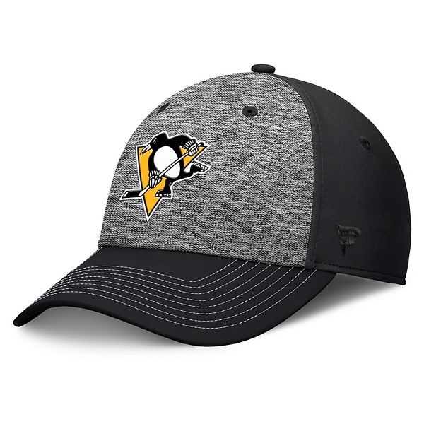 Кепка Fanatics Серо-черная Pittsburgh Penguins Fundamental Top Shelf 2-Tone Flex Fanatics