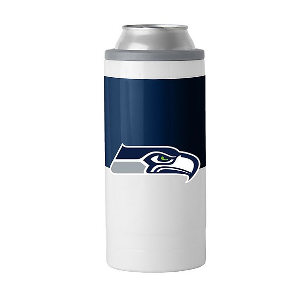 Портативный кулер Seattle Seahawks 12oz с двойной стенкой, нерж. сталь, для стройных банок Logo Brand