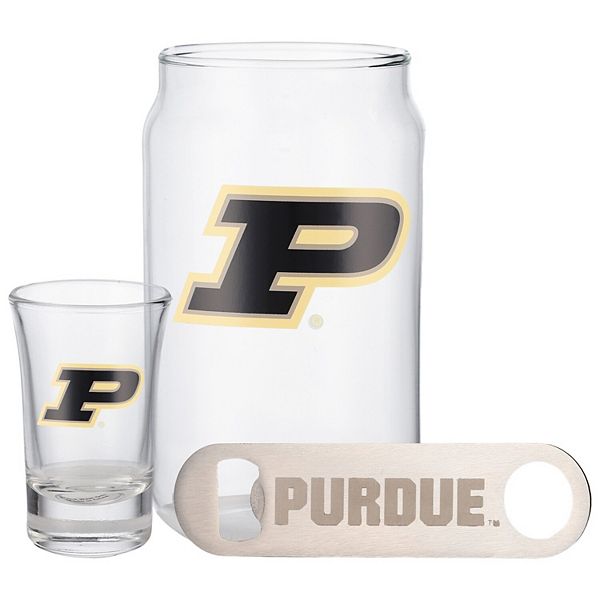 The Memory Company Purdue Boilermakers Three-Pack Beer Glass, 2oz. Shot Glass & Bottle Opener Set The Memory Company