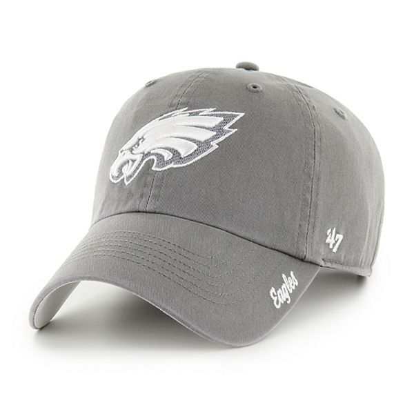 Женская серая кепка Philadelphia Eagles Luminance Cheer, регулируемая по размеру 47 Brand