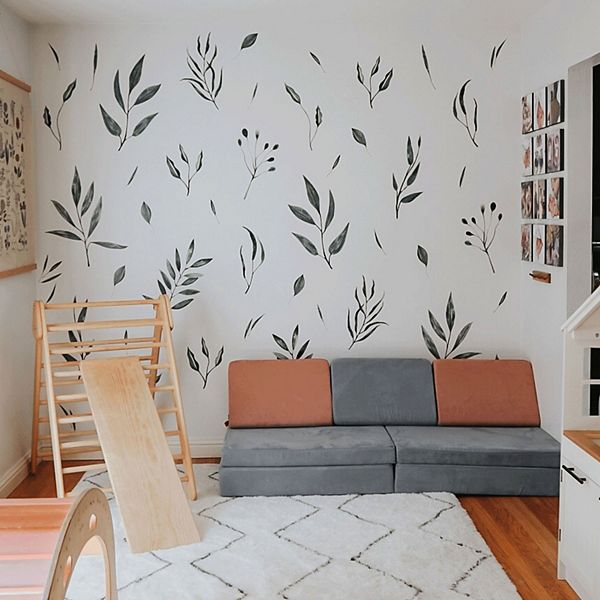 Watercolor Leaves Wall Decals Urbanwalls