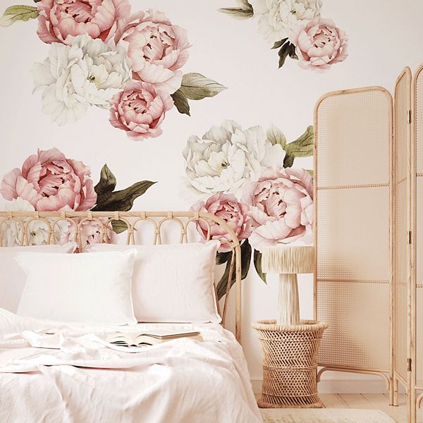 Blushing Peonies Wall Decals Urbanwalls